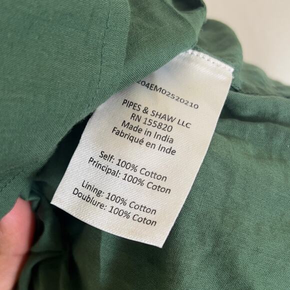 Veronica Beard Green Eyelet Cali Maxi Dress - Size 0 - Picture 8 of 9